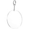 20-Pack 4-Inch Clear Round Acrylic Keychain Blanks, 1/8-Inch Thick Plastic Circles with 10 Metal Chains, Rings, and Clasps for Custom Keychains, Christmas Tree Ornaments, Crafting and Art Supplies